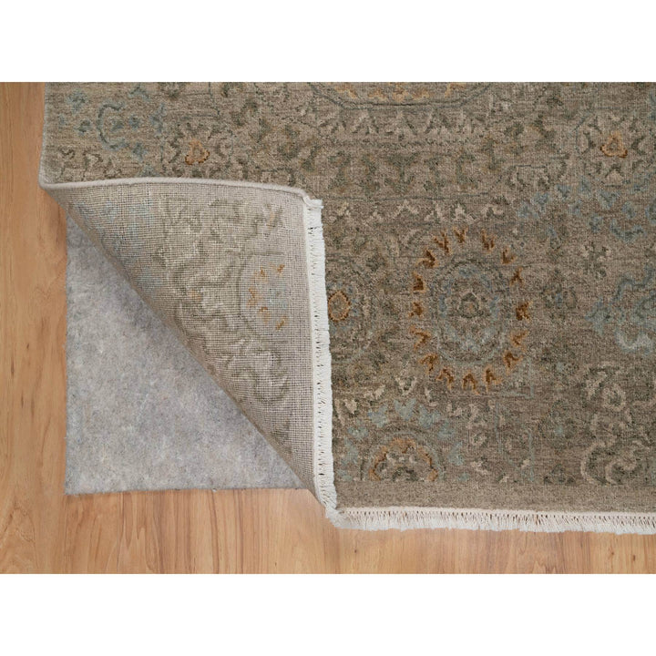3'0" x 3'11" New Hand Knotted Brown Wool Rectangle Oriental Rug - MOA10291359