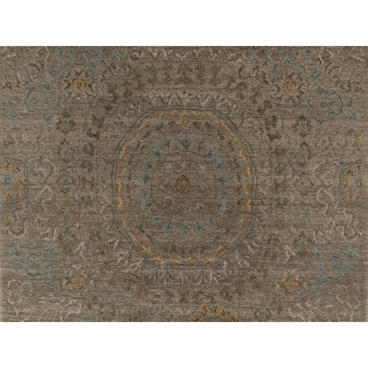 3'0" x 3'11" New Hand Knotted Brown Wool Rectangle Oriental Rug - MOA10291359