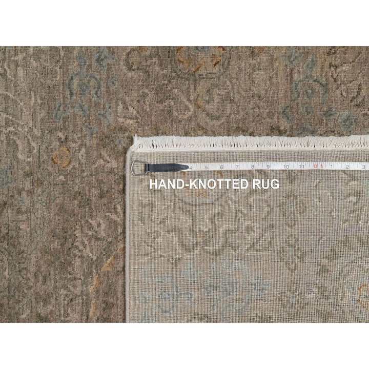 3'0" x 3'11" New Hand Knotted Brown Wool Rectangle Oriental Rug - MOA10291359