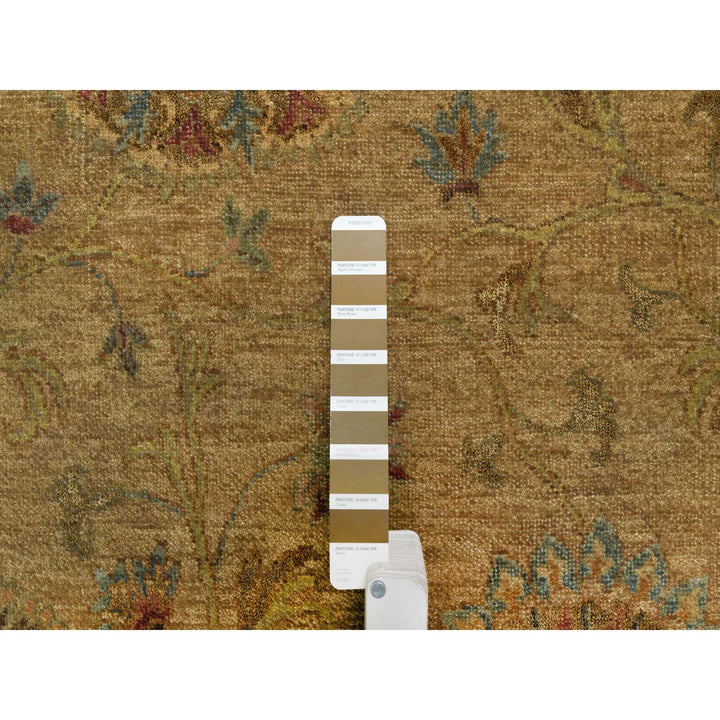 5'5" x 5'10" New Hand Knotted Brown Wool Square Oriental Rug - MOA10291361