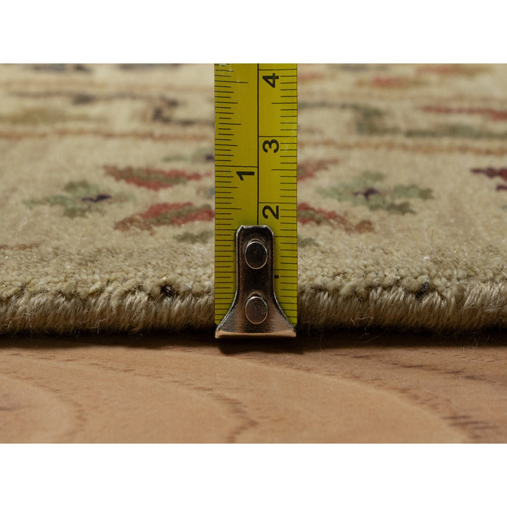 5'0" x 8'2" New Hand Knotted Brown Wool Rectangle Oriental Rug - MOA10291362