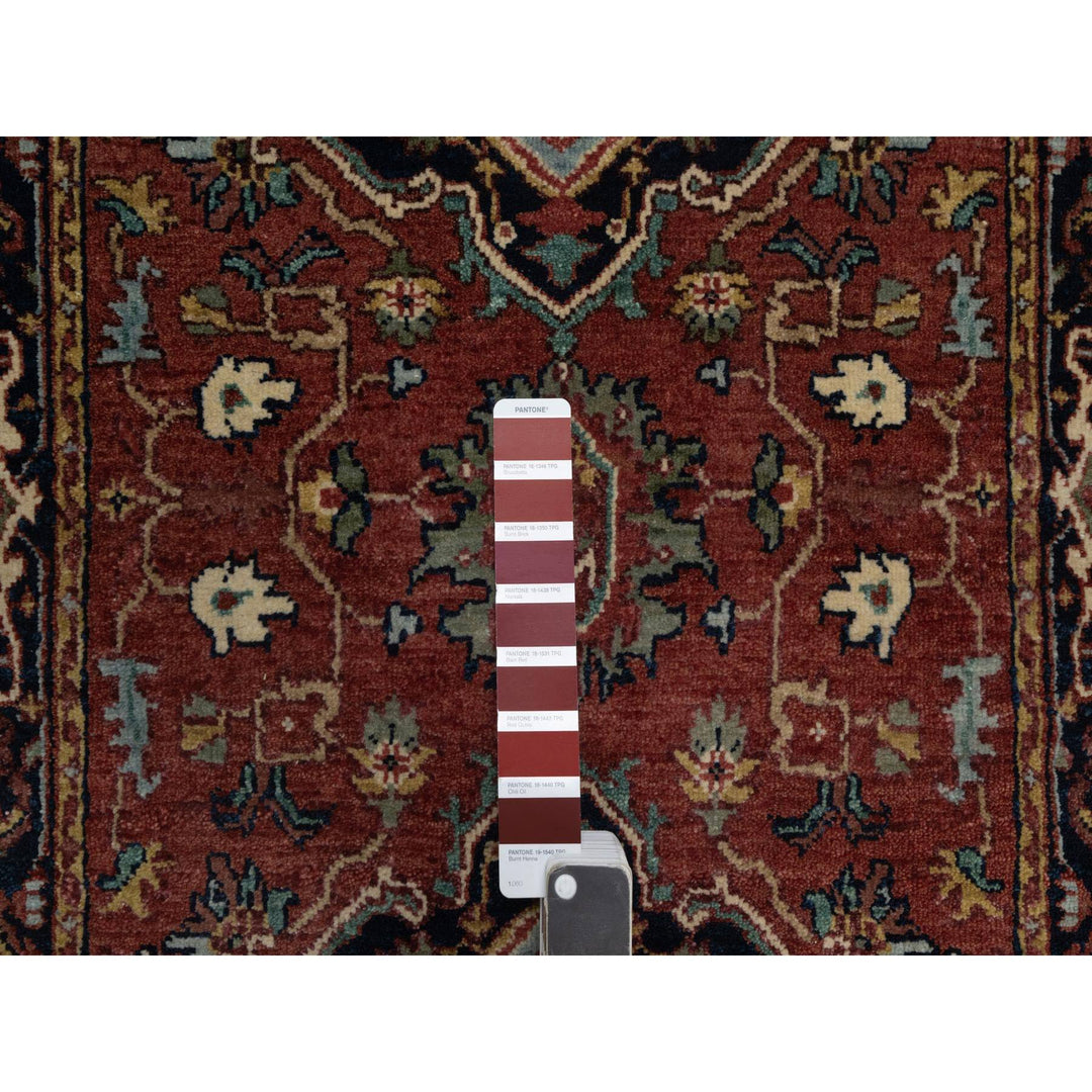 2'7" x 6'1" New Hand Knotted Red Wool Runner Oriental Rug - MOA10291368