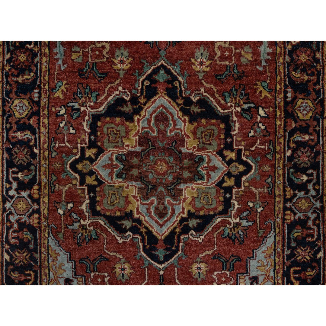 2'7" x 6'1" New Hand Knotted Red Wool Runner Oriental Rug - MOA10291368