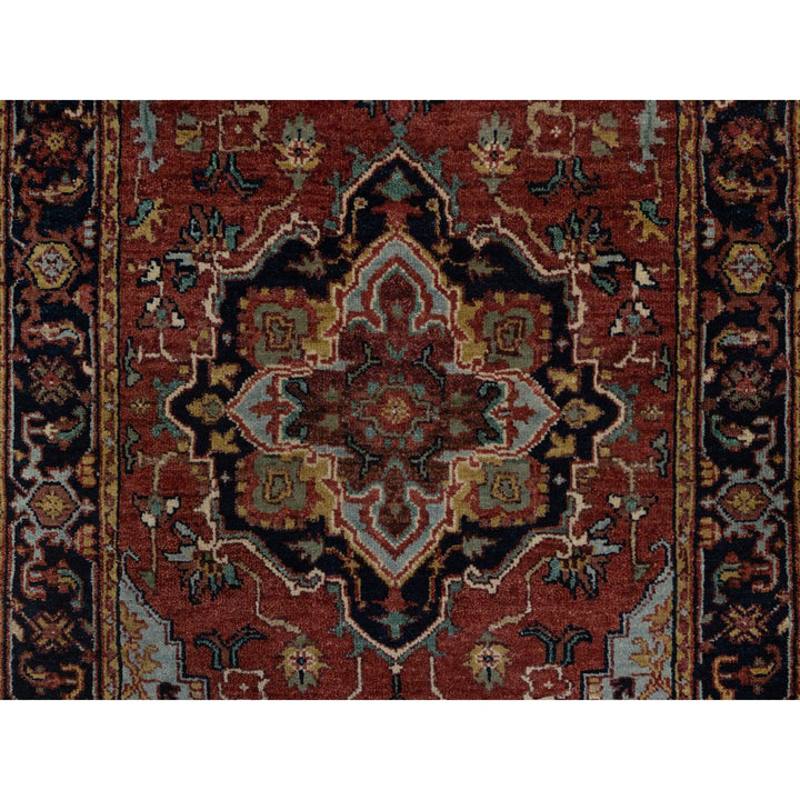 2'7" x 6'1" New Hand Knotted Red Wool Runner Oriental Rug - MOA10291368