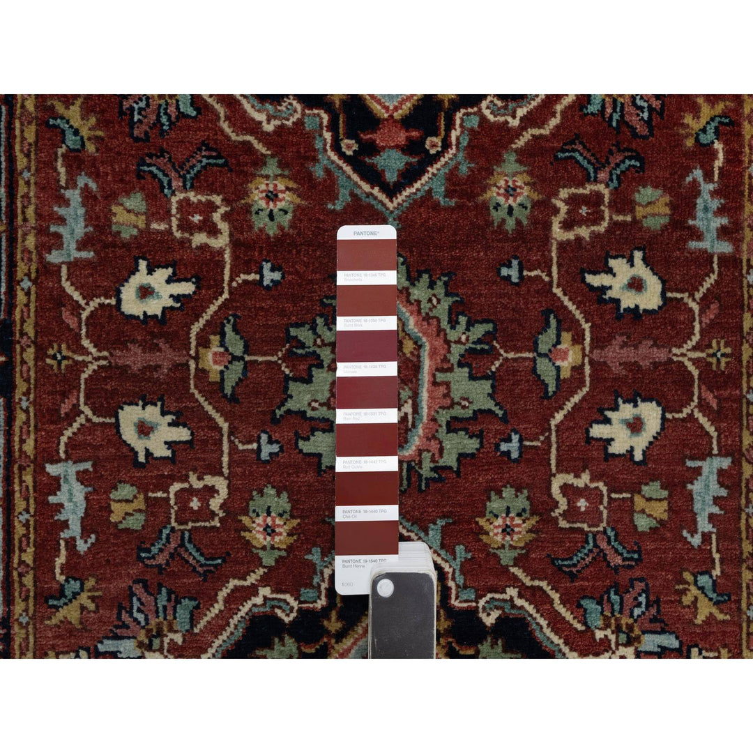 2'7" x 6'2" New Hand Knotted Red Wool Runner Oriental Rug - MOA10291369