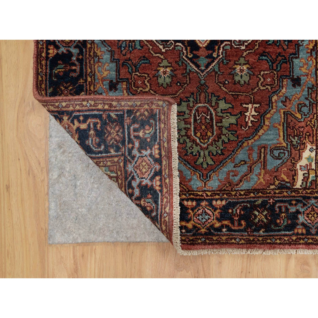 2'7" x 6'1" New Hand Knotted Red Wool Runner Oriental Rug - MOA10291370