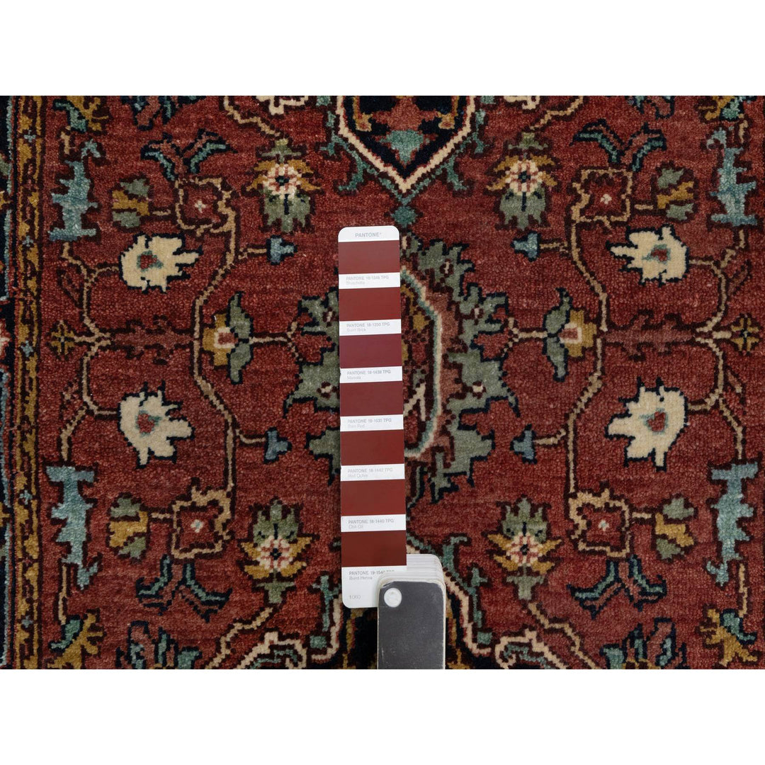 2'7" x 6'1" New Hand Knotted Red Wool Runner Oriental Rug - MOA10291370