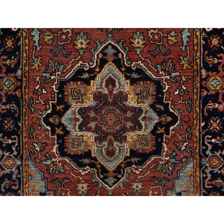 2'7" x 6'1" New Hand Knotted Red Wool Runner Oriental Rug - MOA10291370