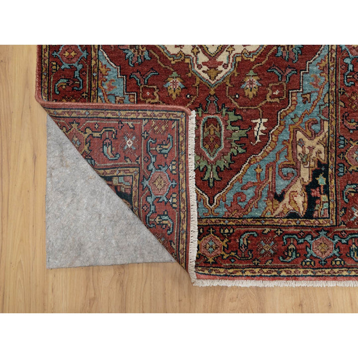 2'8" x 6'2" New Hand Knotted Red Wool Runner Oriental Rug - MOA10291371