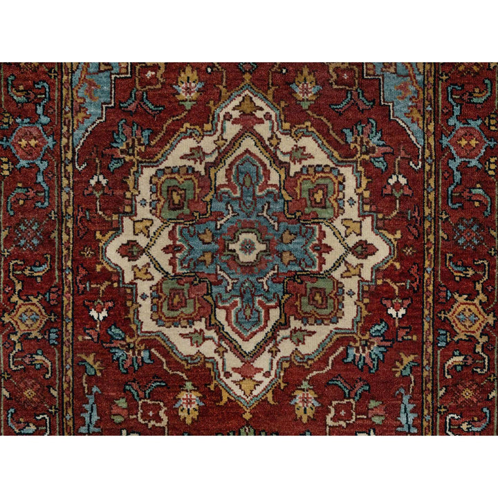 2'8" x 6'2" New Hand Knotted Red Wool Runner Oriental Rug - MOA10291371