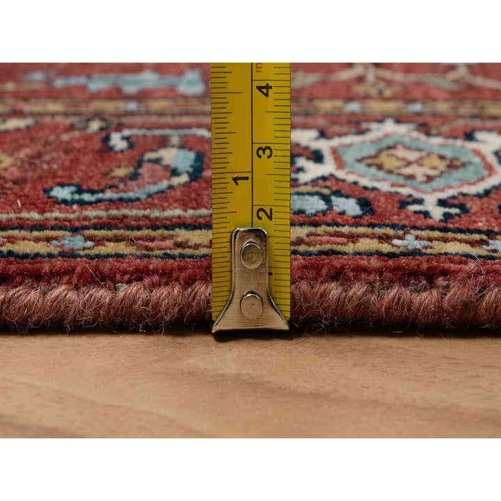 2'8" x 6'2" New Hand Knotted Red Wool Runner Oriental Rug - MOA10291371