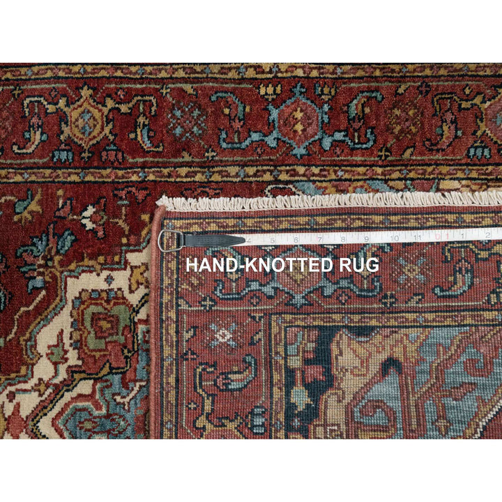 2'8" x 6'2" New Hand Knotted Red Wool Runner Oriental Rug - MOA10291371