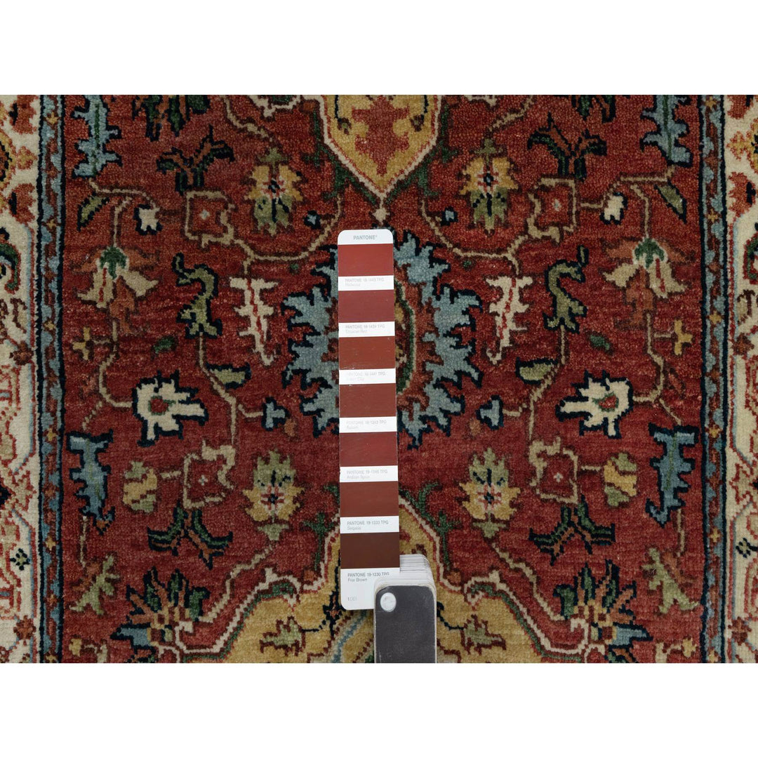 2'6" x 8'2" New Hand Knotted Red Wool Runner Oriental Rug - MOA10291372