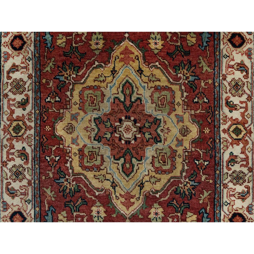 2'6" x 8'2" New Hand Knotted Red Wool Runner Oriental Rug - MOA10291372