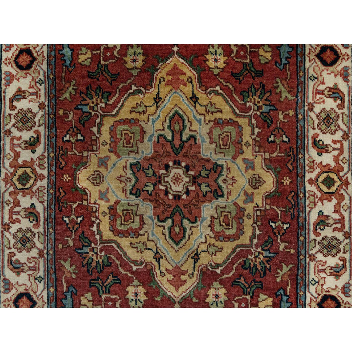 2'6" x 8'2" New Hand Knotted Red Wool Runner Oriental Rug - MOA10291372