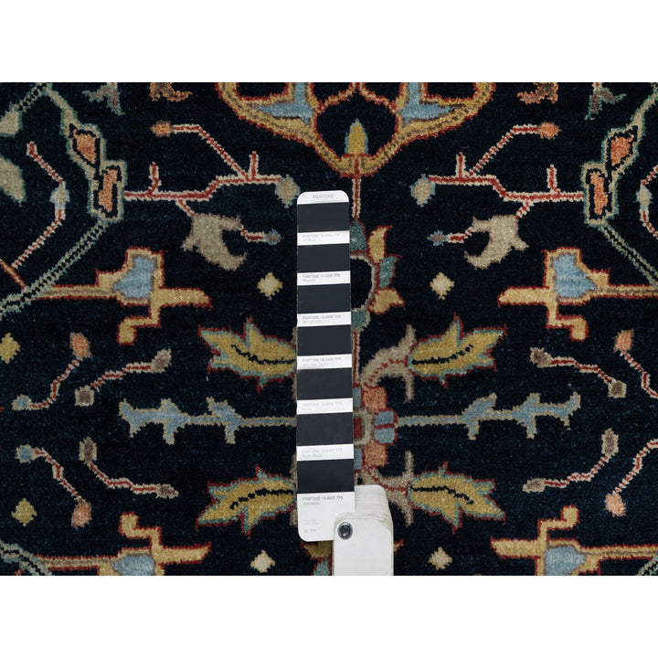 3'3" x 5'3" New Hand Knotted Blue Wool Rectangle Oriental Rug - MOA10291373