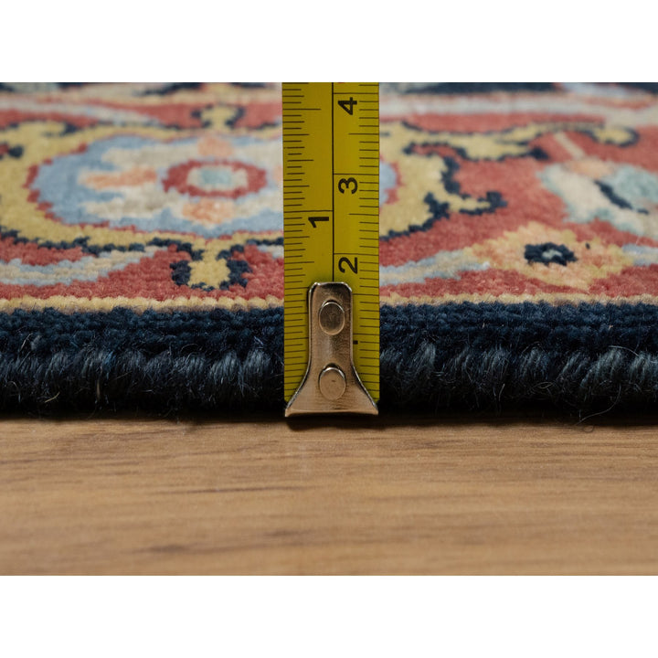 3'3" x 5'3" New Hand Knotted Blue Wool Rectangle Oriental Rug - MOA10291373