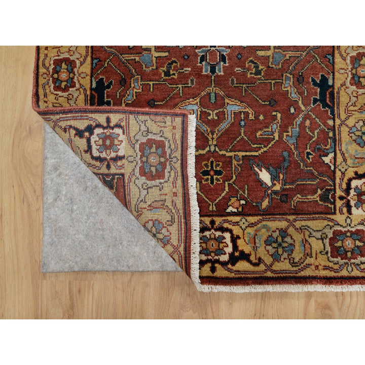2'6" x 6'1" New Hand Knotted Red Wool Runner Oriental Rug - MOA10291374