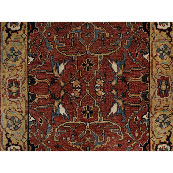 2'6" x 6'1" New Hand Knotted Red Wool Runner Oriental Rug - MOA10291374