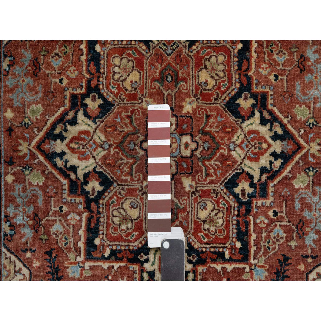 3'2" x 5'2" New Hand Knotted Red Wool Rectangle Oriental Rug - MOA10291376