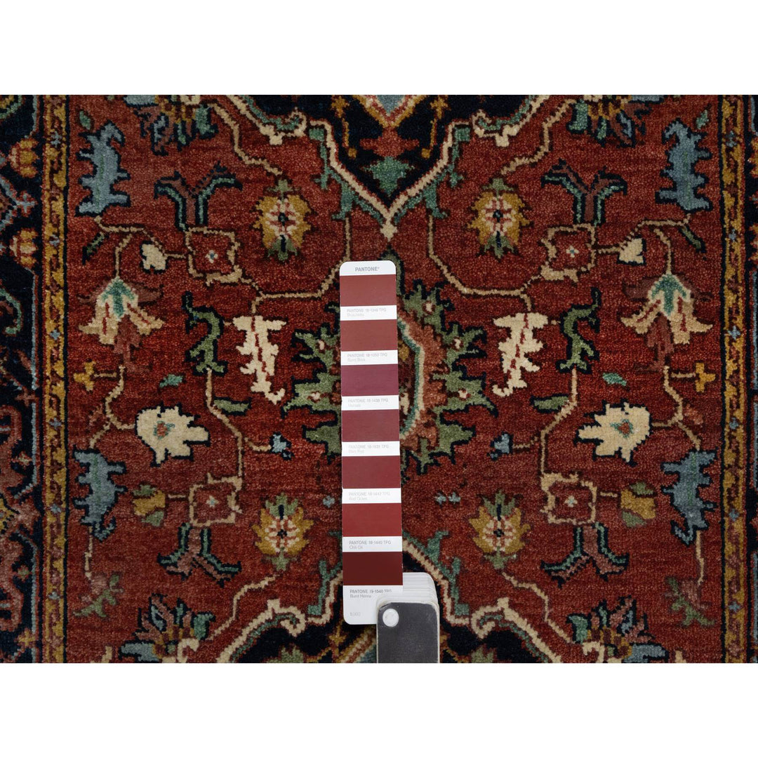 2'7" x 8'1" New Hand Knotted Red Wool Runner Oriental Rug - MOA10291378