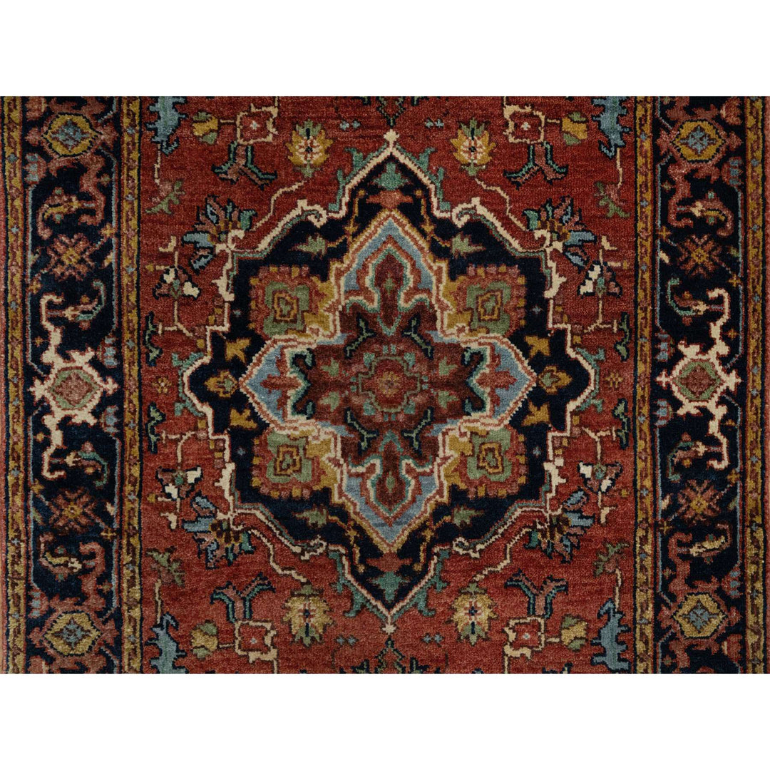 2'7" x 8'1" New Hand Knotted Red Wool Runner Oriental Rug - MOA10291378