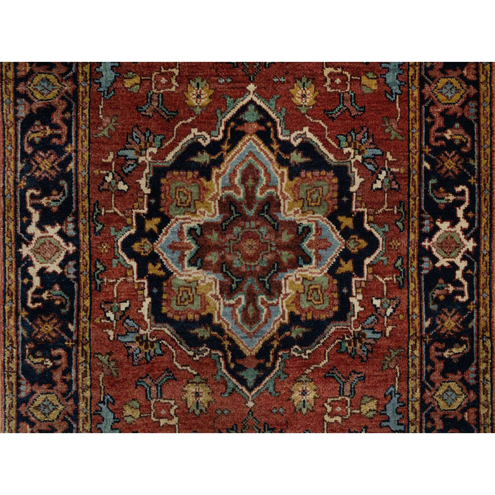 2'7" x 8'1" New Hand Knotted Red Wool Runner Oriental Rug - MOA10291378