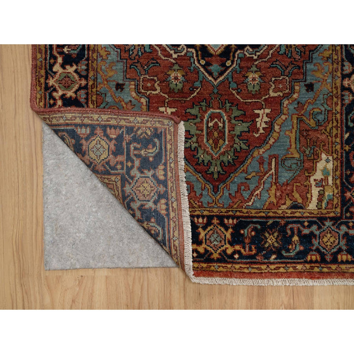 2'7" x 10'0" New Hand Knotted Red Wool Runner Oriental Rug - MOA10291379