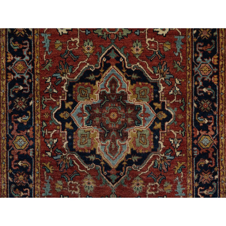 2'7" x 10'0" New Hand Knotted Red Wool Runner Oriental Rug - MOA10291379