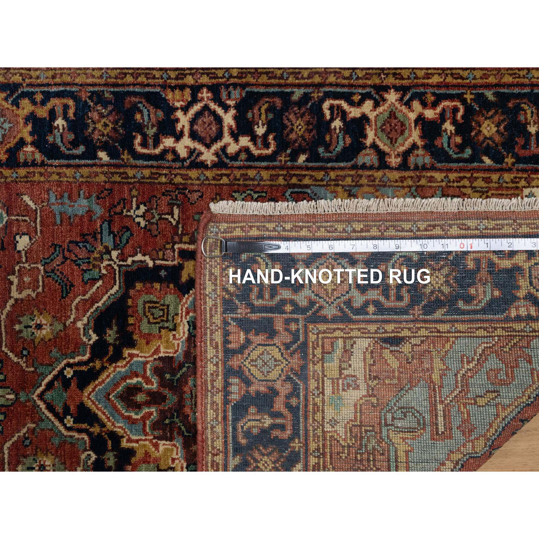 2'7" x 10'0" New Hand Knotted Red Wool Runner Oriental Rug - MOA10291379