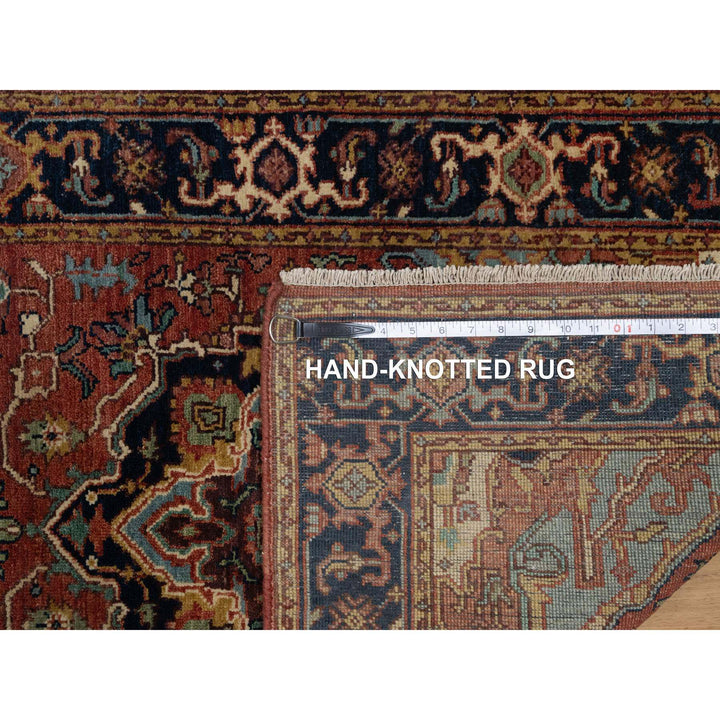 2'7" x 10'0" New Hand Knotted Red Wool Runner Oriental Rug - MOA10291379
