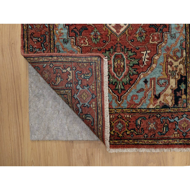 2'7" x 8'2" New Hand Knotted Red Wool Runner Oriental Rug - MOA10291380