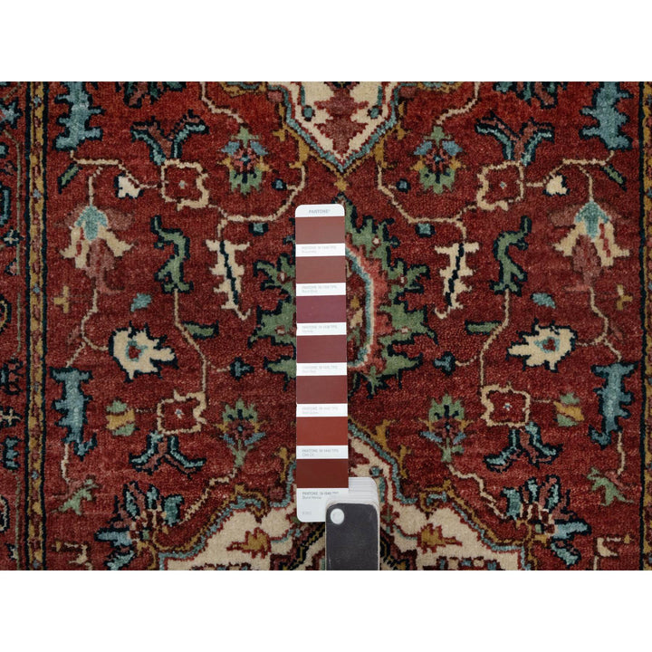 2'7" x 8'2" New Hand Knotted Red Wool Runner Oriental Rug - MOA10291380