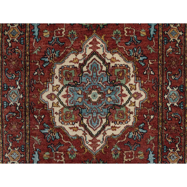 2'7" x 8'2" New Hand Knotted Red Wool Runner Oriental Rug - MOA10291380