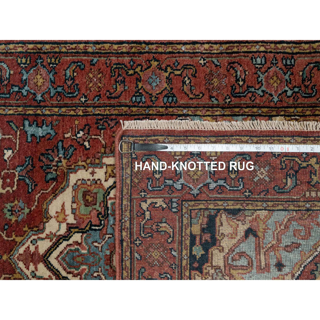 2'7" x 8'2" New Hand Knotted Red Wool Runner Oriental Rug - MOA10291380