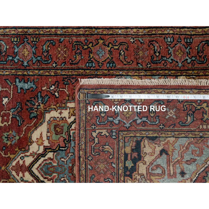 2'7" x 8'2" New Hand Knotted Red Wool Runner Oriental Rug - MOA10291380
