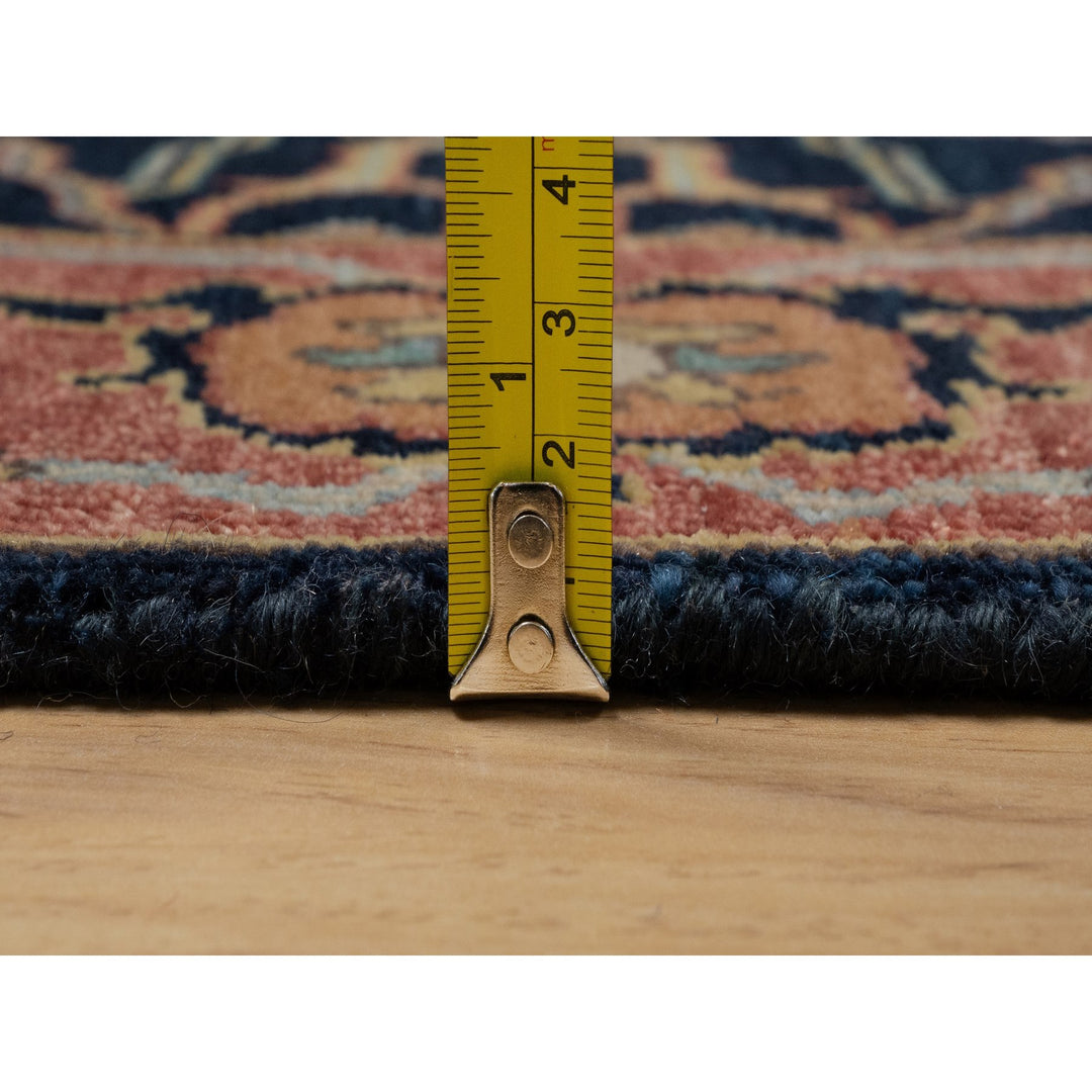 2'6" x 6'2" New Hand Knotted Blue Wool Runner Oriental Rug - MOA10291381