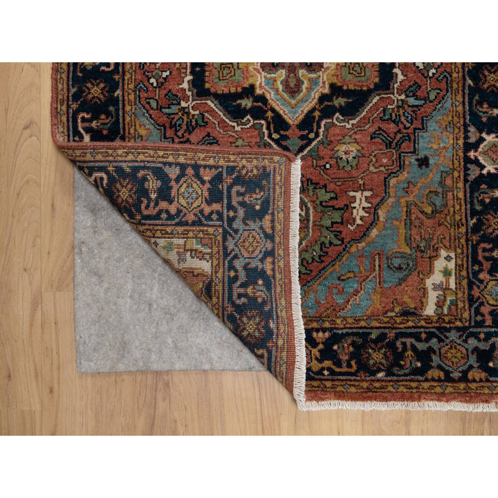 2'7" x 10'1" New Hand Knotted Red Wool Runner Oriental Rug - MOA10291382