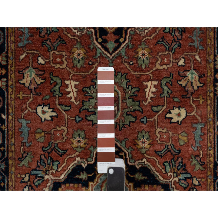 2'7" x 10'1" New Hand Knotted Red Wool Runner Oriental Rug - MOA10291382
