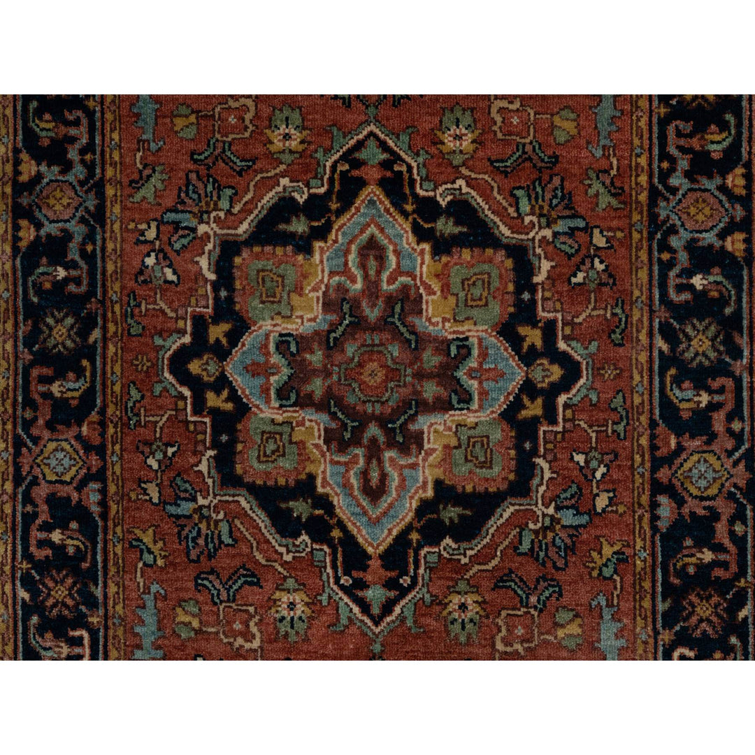 2'7" x 10'1" New Hand Knotted Red Wool Runner Oriental Rug - MOA10291382