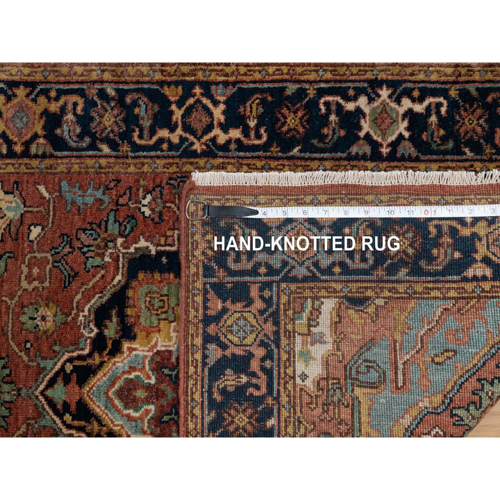 2'7" x 10'1" New Hand Knotted Red Wool Runner Oriental Rug - MOA10291382