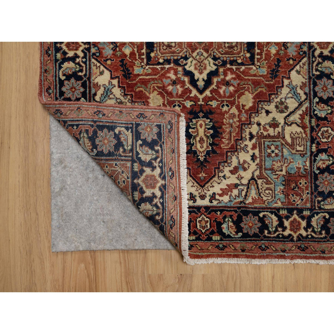 2'7" x 10'2" New Hand Knotted Red Wool Runner Oriental Rug - MOA10291383