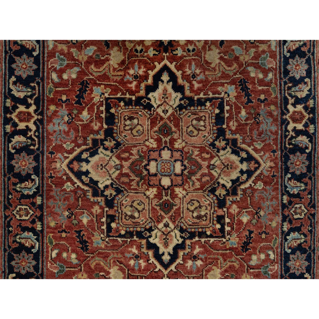 2'7" x 10'2" New Hand Knotted Red Wool Runner Oriental Rug - MOA10291383
