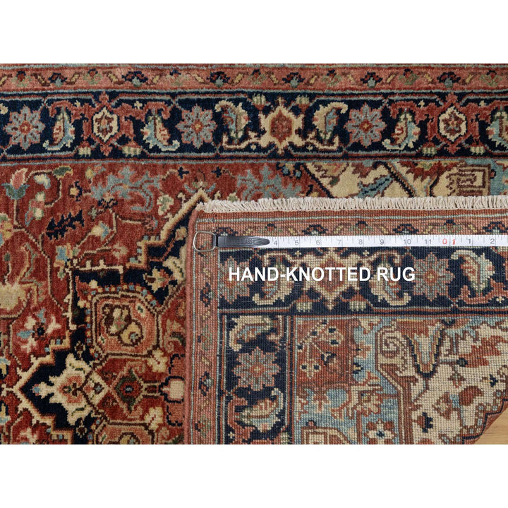 2'7" x 10'2" New Hand Knotted Red Wool Runner Oriental Rug - MOA10291383