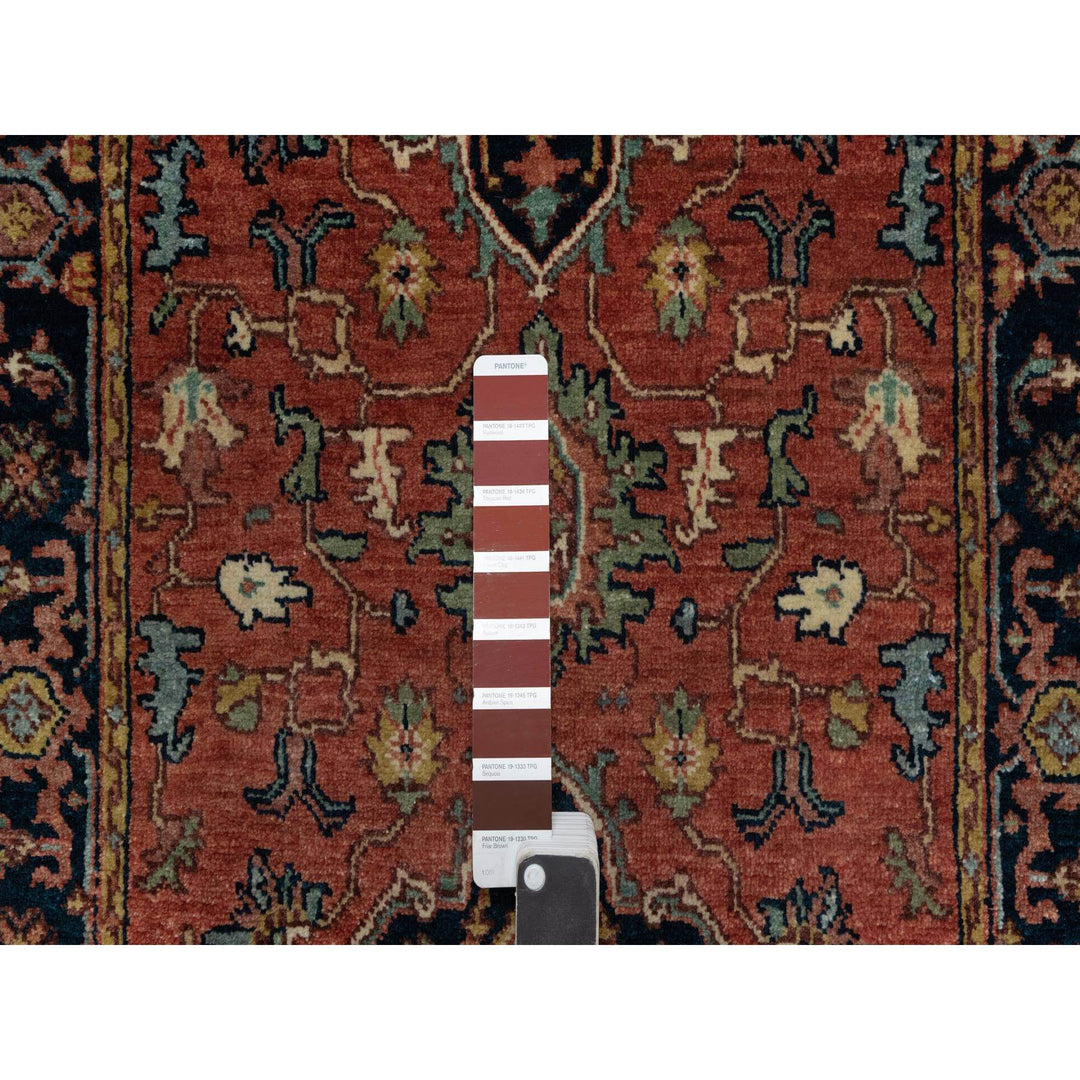 2'6" x 8'3" New Hand Knotted Red Wool Runner Oriental Rug - MOA10291384