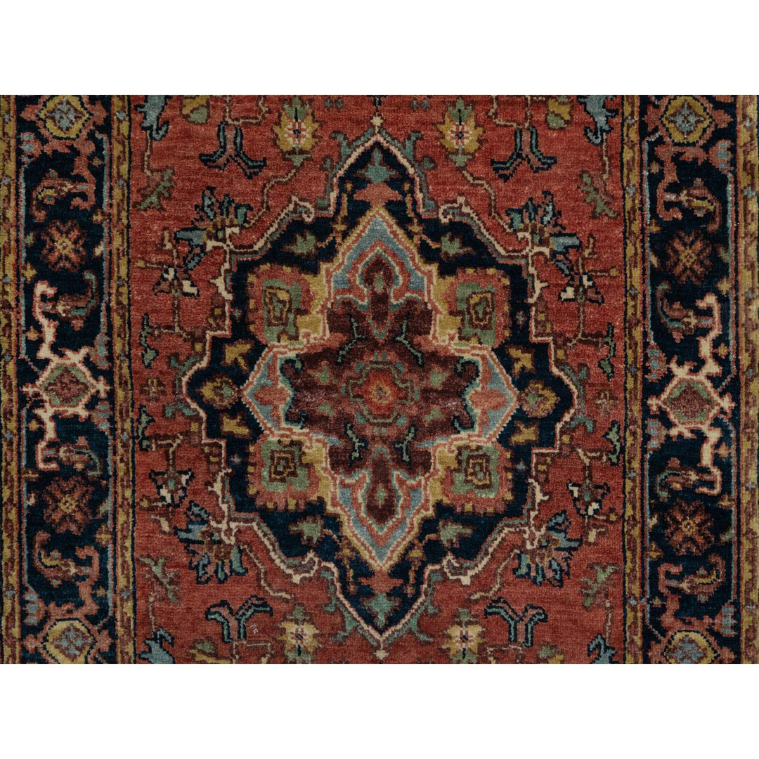 2'6" x 8'3" New Hand Knotted Red Wool Runner Oriental Rug - MOA10291384