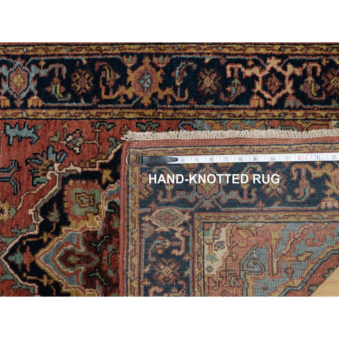 2'6" x 8'3" New Hand Knotted Red Wool Runner Oriental Rug - MOA10291384