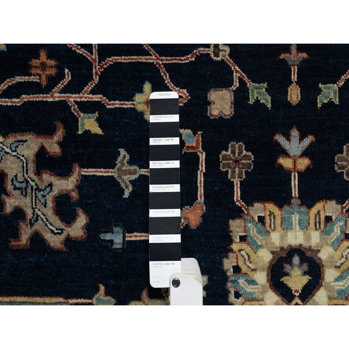 8'11" x 12'2" New Hand Knotted Blue Wool Rectangle Oriental Rug - MOA10291385