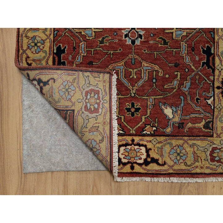 2'8" x 14'1" New Hand Knotted Red Wool Runner Oriental Rug - MOA10291387