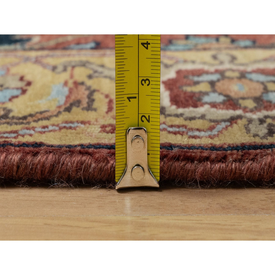 2'8" x 14'1" New Hand Knotted Red Wool Runner Oriental Rug - MOA10291387